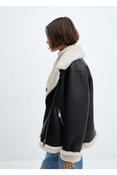 Faux Fur Lined Jacket - 8