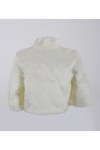 Faux Fur Mandarin Collar Bridal Bolero - FUREVER FASHION (1)