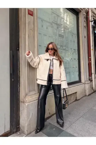 Faux Fur Plush Jacket - LACASE (1)