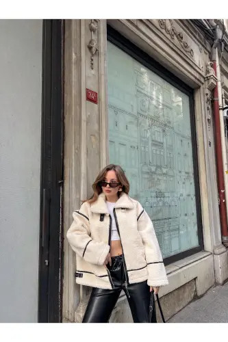 Faux Fur Plush Jacket - 2