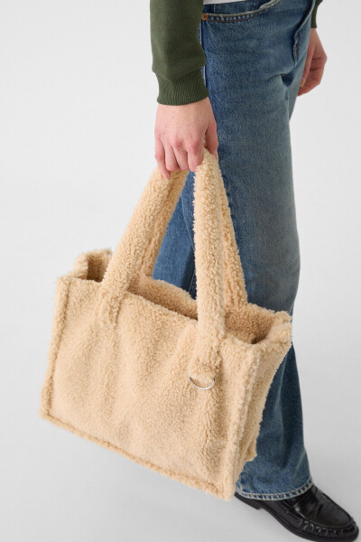 Faux fur tote bag - 3