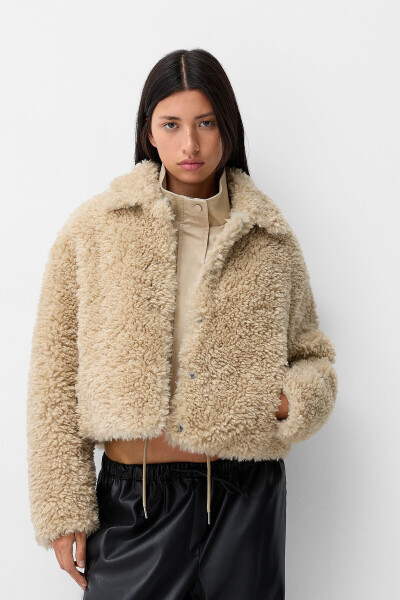 Faux fur trucker jacket - 1