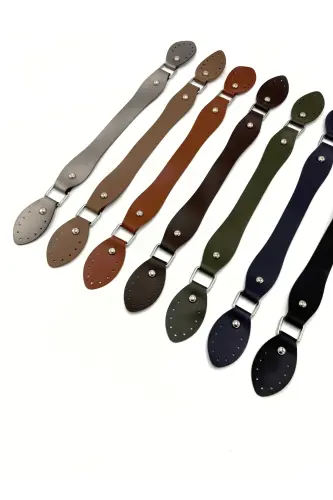 Faux Leather Bag Handle 43cm Mink - 3