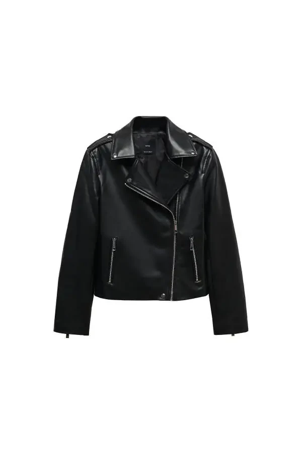 Faux leather biker jacket - 12