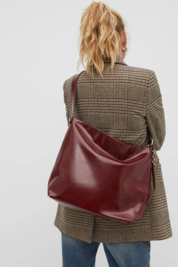 Faux leather bucket bag - 3