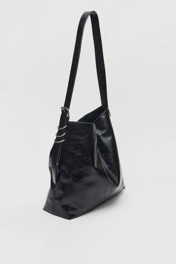 Faux leather bucket bag - 1