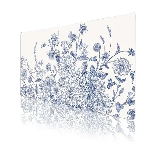 Faux Leather Large Mouse Pad, Office Desk Mat, 23.6