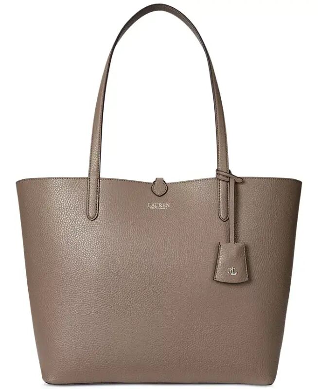 Faux-Leather Reversible Extra-Large Tote Bag - Rider Geo/Taupe Brown - 2