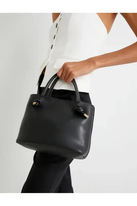 Faux Leather with Tote Bag Handle - KOTON