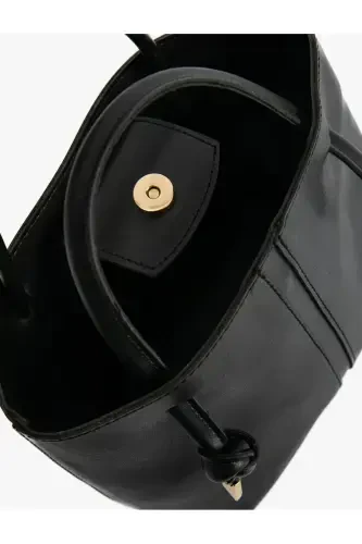 Faux Leather with Tote Bag Handle - 5