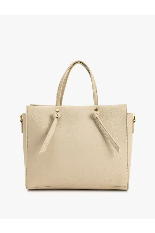 Faux Leather Zippered Handle Crossbody Bag - 1