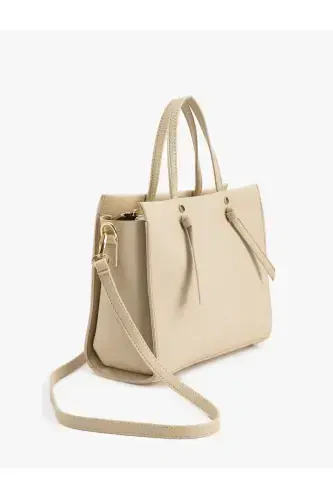 Faux Leather Zippered Handle Crossbody Bag - KOTON (1)