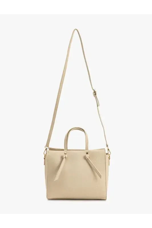 Faux Leather Zippered Handle Crossbody Bag - 4