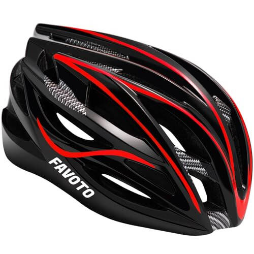 Favoto Lightweight Bike Helmet for Adults - CPSC Certified Mountain Road Bicycle Helmets Adjustable Fit for Men Women - 1