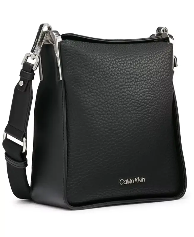 Fay Mini Adjustable Crossbody with Magnetic Top Closure - Black, Silver - 5