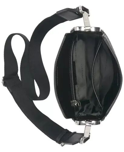Fay Mini Adjustable Crossbody with Magnetic Top Closure - Black, Silver - Calvin Klein (1)