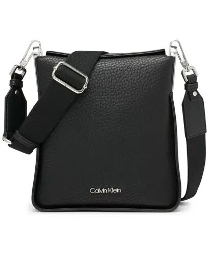 Fay Mini Adjustable Crossbody with Magnetic Top Closure - Black, Silver - 1