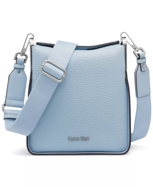 Fay Small Adjustable Crossbody with Magnetic Top Closure Dusty Blue - 1