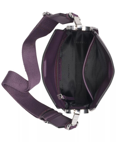 Fay Small Adjustable Crossbody with Magnetic Top Closure Plum - 4