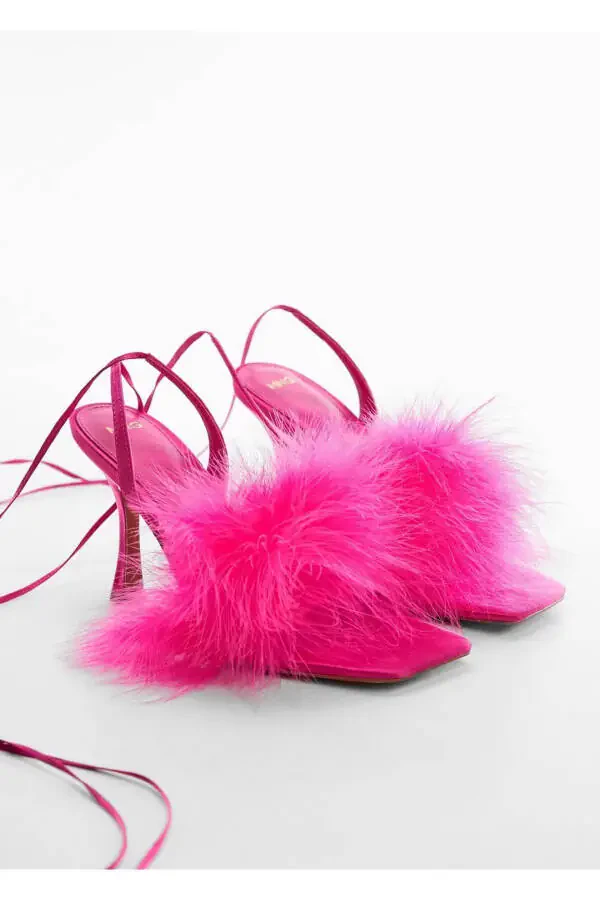 Feather Detail Sandal - 1