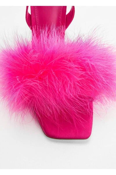 Feather Detail Sandal - 6