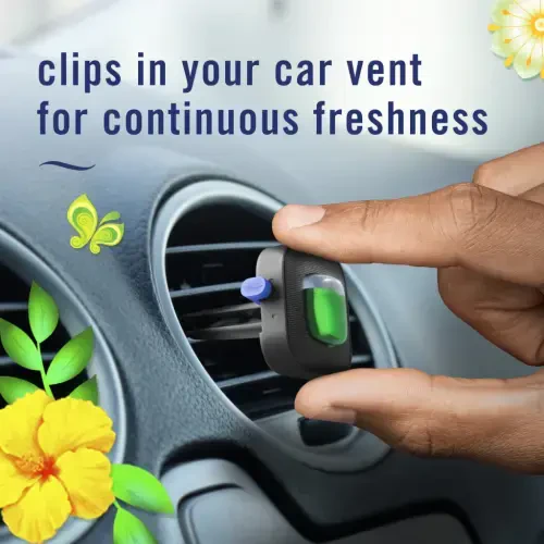 Febreze Car Air Freshener, Odor-Fighting Car Vent Clip, Gain Original, 3 Count - 5
