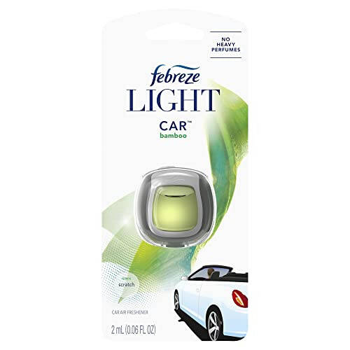 Febreze Light Освежитель Воздуха для Автомобиля с Элиминацией Запаха для Сильных Запахов со Свежим Ароматом, Кронштейн для Воздуховода, Бамбук, 1 шт. - 1