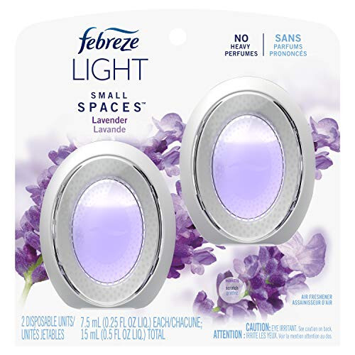 Febreze LIGHT Small Spaces Air Freshener Lavender, 2 count - 8