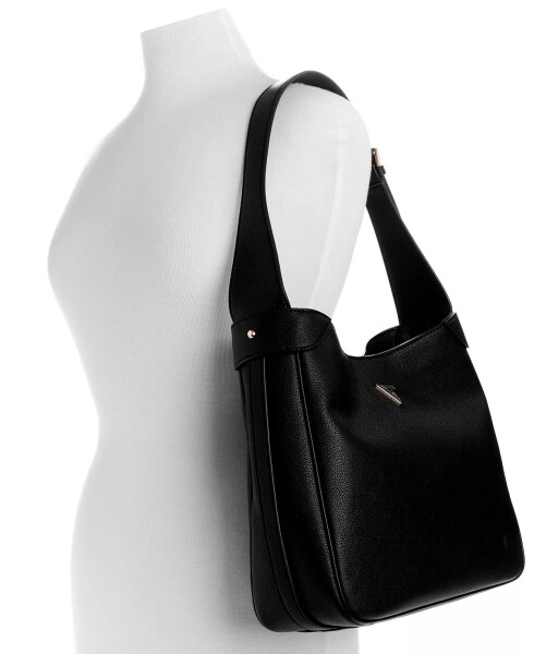 Fedora Medium Hobo Shoulder Bag Black - 2