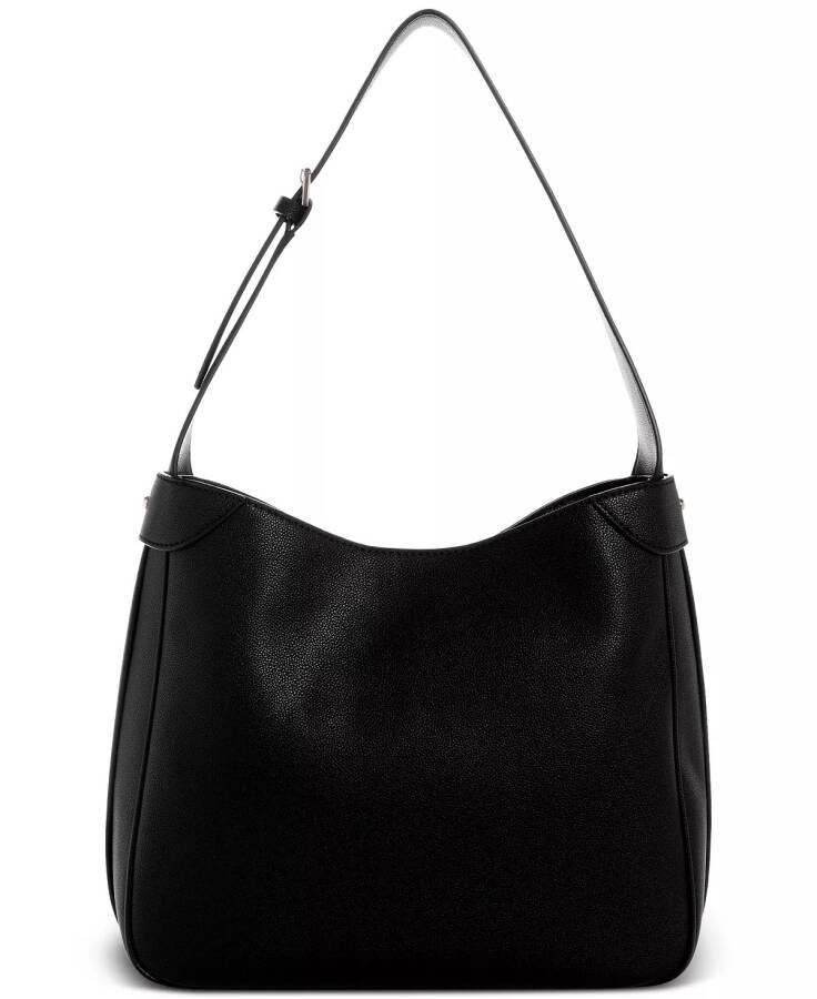 Fedora Medium Hobo Shoulder Bag Black - 5