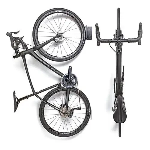 Feedback Sports Velo Hinge 2.0, Pivoting Bike Wall Mount, Vertical Bike Hanger, Space Saving Bike Storage, Fold Away Bike Hook, Garage Bike Rack - 2