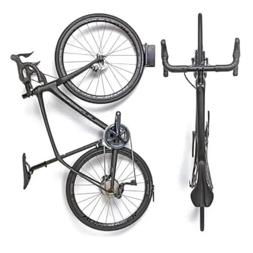Feedback Sports Velo Hinge 2.0 Pivoting Swivel Bike Wall Mount, 4 Pack | Four wall mounts maximize vertical bike storage; pivoting hooks help organize garages, shops and shared spaces - Feedback (1)