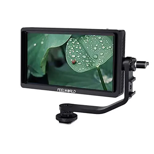 FEELWORLD FW568S 6-дюймовый монитор для камеры 1920x1080 IPS DSLR полевой монитор для камеры с FHD IPS 3G-SDI 4K HDMI F970 внешним питанием и комплектом установки - 1