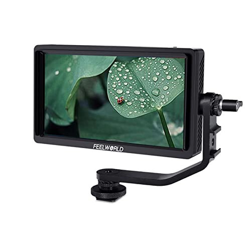 FEELWORLD FW568S 6 dyuymli kamera ustida monitor 1920x1080 IPS DSLR kamera maydon monitori, FHD IPS 3G-SDI 4K HDMI F970 tashqi quvvat va o'rnatish to'plami bilan - FEELWORLD