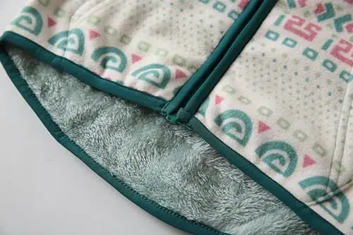 Feidoog Toddler Fleece Kurtka Chaqaloq O'g'il Bolalar Qizlar Kapüşonli Fermuar Uzun Qisma Qalin Issiq Ustki Kiyim - 4