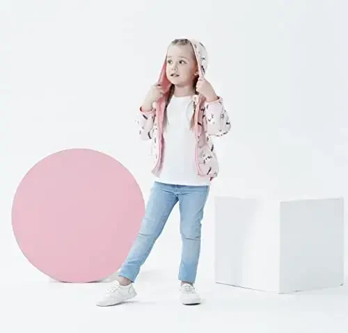 Feidoog Toddler Fleece Kurtka Chaqaloq O'g'il Bolalar Qizlar Kapüşonlu Fermuar Uzun Yengli Qalin Issiq Ustki Kiyim - MODAZONE (1)