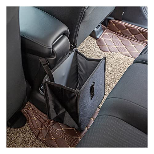 Fekey&JF Foldable Car Trash Can, Hanging Waterproof Leakproof Trash Can Storage Bag for Car with Large Capacity, Car Interior Accessories (Large) - 1