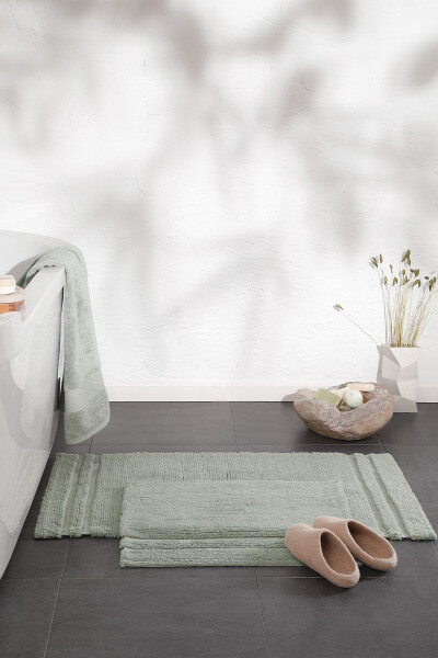 Felicia Bath Mat Set - Nile Green - YATAŞ