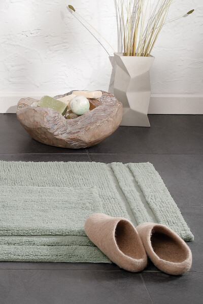 Felicia Bath Mat Set - Nile Green - YATAŞ (1)