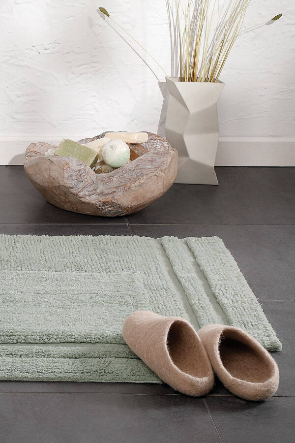 Felicia Bath Mat Set - Nile Green - 2