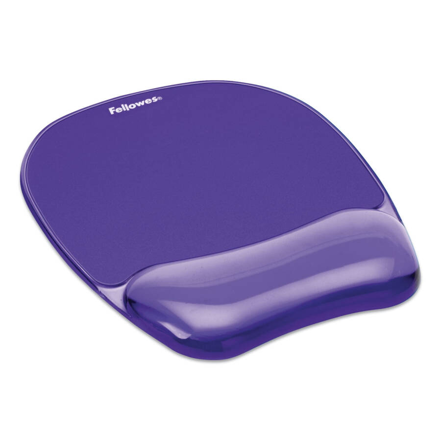 Fellowes Gel Kristalleri Mouse Pad Bilek Desteğiyle, 7.87 x 9.18, Mor - 2