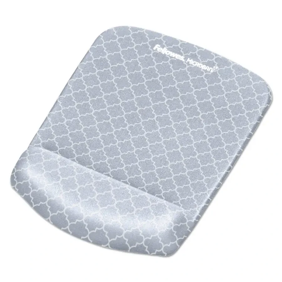 Fellowes PlushTouch Mouse Pad with Wrist Rest, 7.25 x 9.37, Lattice Design - 5