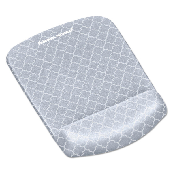 Fellowes PlushTouch Mouse Pad with Wrist Rest, 7.25 x 9.37, Lattice Design - 8