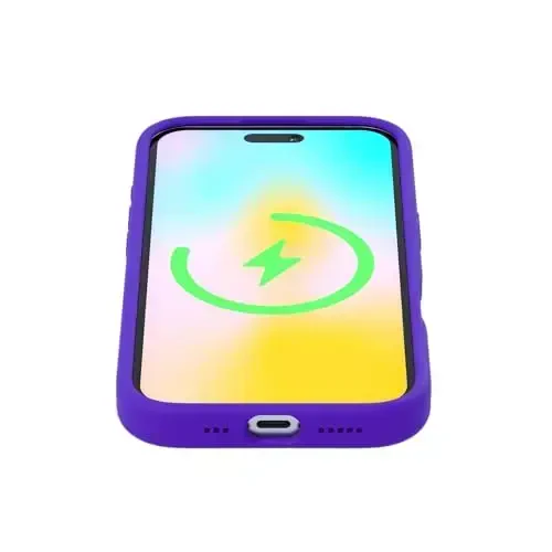 FELONY CASE – Apple iPhone 16 Pro Max Case - MagSafe Phone Case, Liquid Silicone, Vibrant Color with Anti-Scratch Microfiber Lining, Non-Slip Grip & 360° Shockproof Protection (Purple) - 6