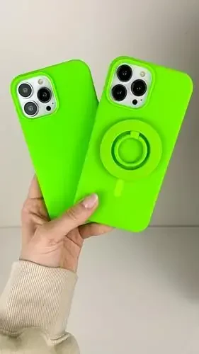 FELONY CASE – Apple iPhone 16 Pro Max Case - MagSafe Phone Case, Liquid Silicone, Vibrant Neon Color with Anti-Scratch Microfiber Lining, Non-Slip Grip & 360° Shockproof Protection (Green) - 5