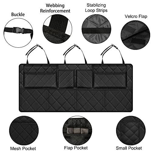 Femuar Car Trunk Organizer, Large Capacity Backseat Trunk Organizer (42