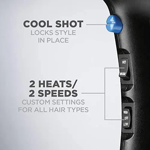 Фен Conair 1875 Вт Turbo, Синий/Черный - 3