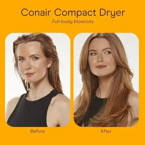 Фен Conair для путешествий с двойным напряжением, 1875 Вт компактный фен со складной ручкой, дорожный фен - 3