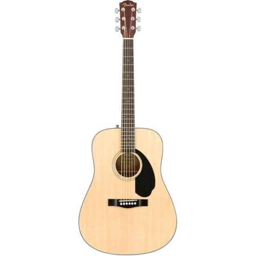 Fender CD-60S Dreadnought Akustik Gitar, 2 Yıllık Garanti, Doğal - 1