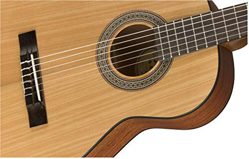 Fender FA-15N 3/4 Boy Çocuklar Klasik Gitarı - Kılıf, Akort Aleti, Fender Play Çevrimiçi Dersleri ve Austin Bazaar Eğitim DVD'si ile Öğrenmeye Başlama Paketi - 5